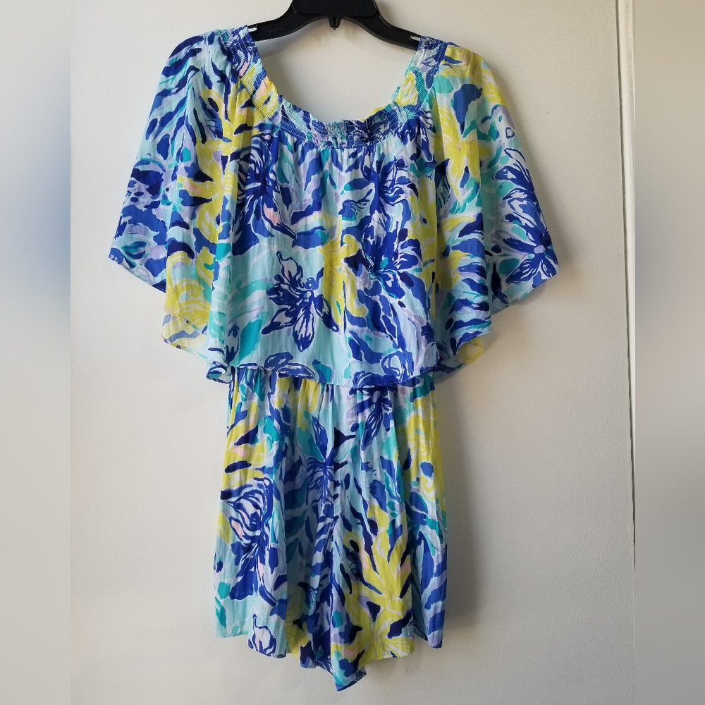 Lilly Pulitzer Arbelle Off The Shoulder Romper Size S - Picture 3 of 13